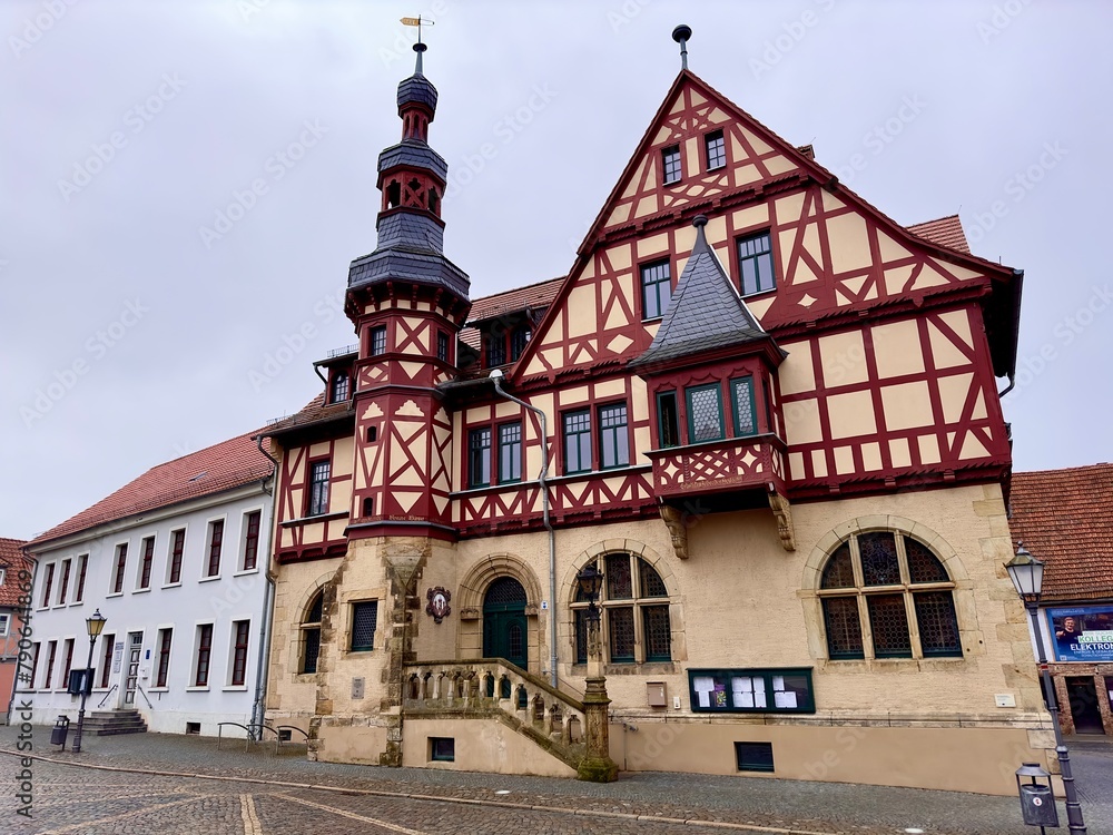 Historisches Rathaus in Harzgerode (Sachsen-Anhalt)