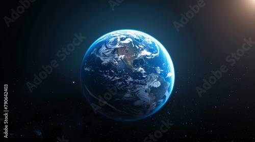 A serene, highdefinition image of a peaceful Earth, visualizing a world without religious symbols, unified in cultural diversity