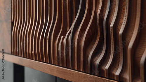 A detail-focused view of a uniquely designed cabinet, perfect for modern interior inspirations