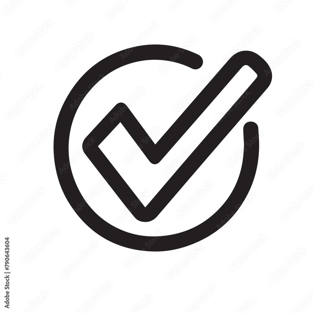 Check mark in cartoon, doodle style. Image for t-shirt, web, mobile apps and ui. Isolated 2d vector illustration in logo, icon, sketch style, Eps 10. AI Generative Check mark in cartoon, doodle style. Image for t-shirt, web, mobile apps and ui. Isolated 2d vector illustration in logo, icon, sketch style, Eps 10. AI Generative