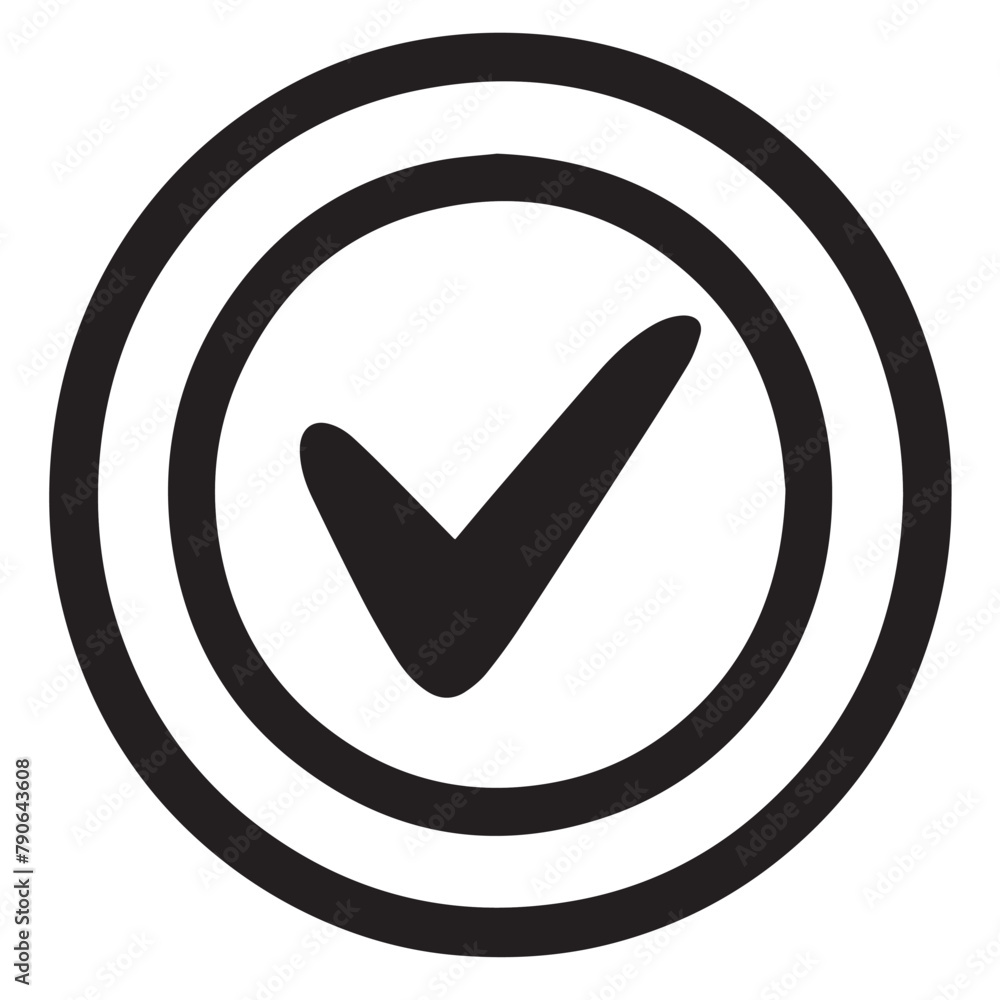 Check mark in cartoon, doodle style. Image for t-shirt, web, mobile apps and ui. Isolated 2d vector illustration in logo, icon, sketch style, Eps 10. AI Generative Check mark in cartoon, doodle style. Image for t-shirt, web, mobile apps and ui. Isolated 2d vector illustration in logo, icon, sketch style, Eps 10. AI Generative