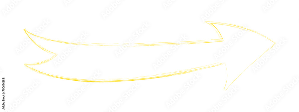 Obraz premium brush painted arrow icon on white background - vector illustration