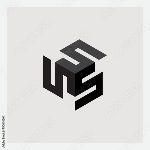 SSS - logotype. Triple S. Design element or logo.