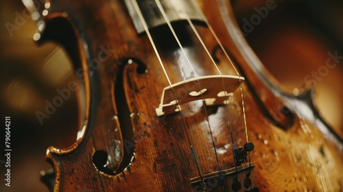 Violin: A bowed string instrument producing sweet, high-pitched tones, often used in classical and folk music.
