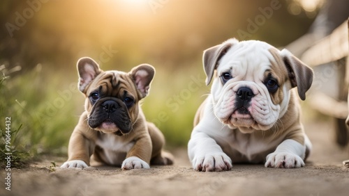 Cute little bulldogs. © lastfurianec