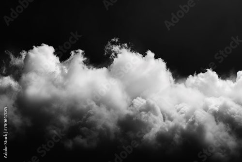 Realistic clouds on a dark background. © DigitalGenetics