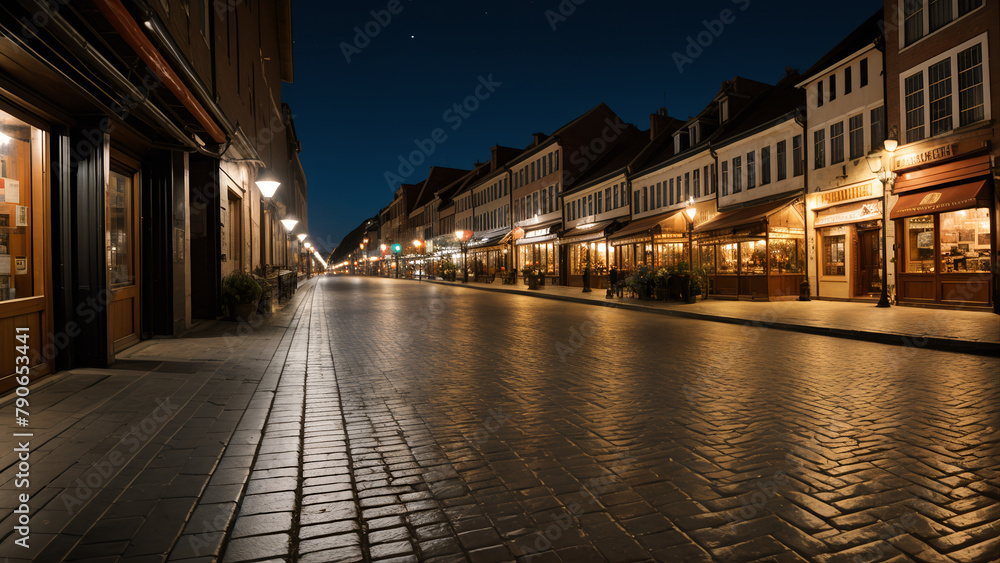 old street in the night old street in the night