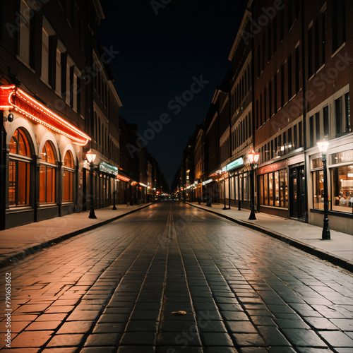 old street in the town