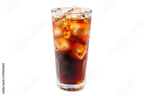 Americano Cocktail Isolated on Transparent Background