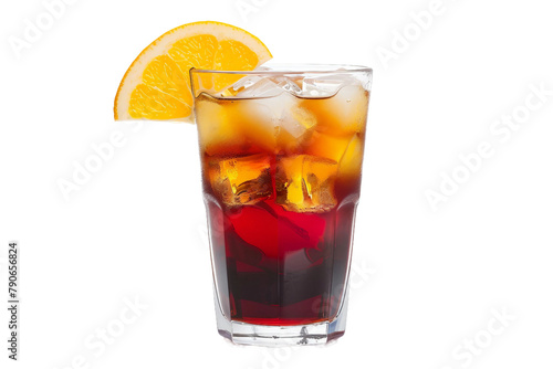 Americano Cocktail Isolated on Transparent Background
