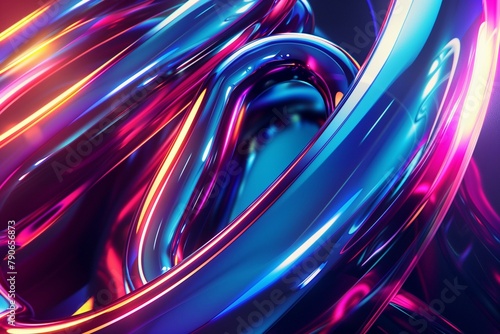 Vibrant Abstract Art: Colorful Fluid Waves Design For Dynamic Desktop Wallpapers and Graphic Backgrounds