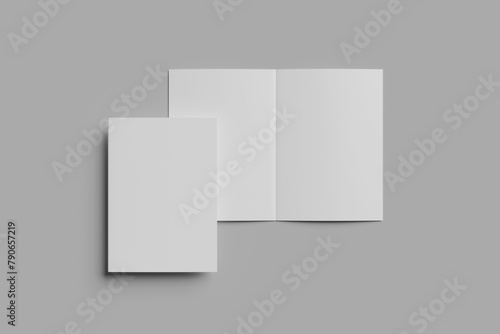 A6 Bi-Fold Brochure blank