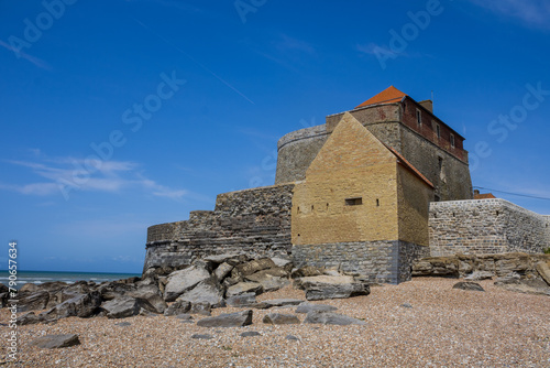 Fort Ambleteuse in Ambleteuse, Landscapes with blue sky in france  © Stockwerk-Fotodesign