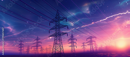 Electricity transmission towers
