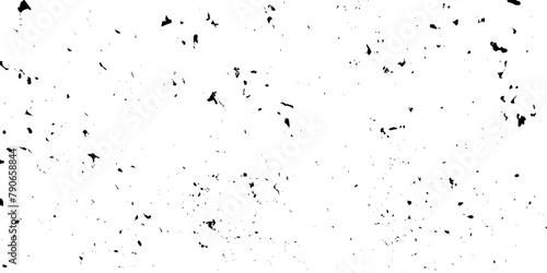 Dust overlay distress grungy effect paint. Black and white grunge seamless texture. Dust and scratches grain texture on white and black transparent background . 