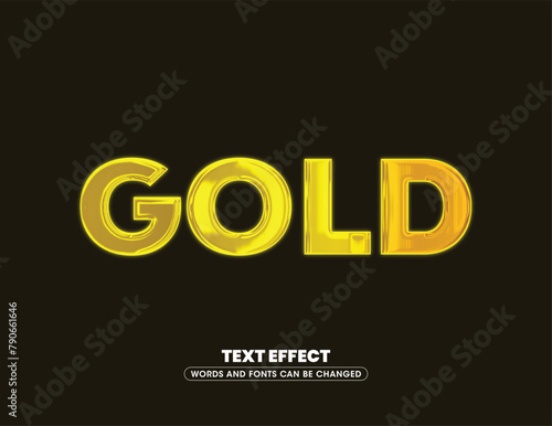 Editable vector text effect