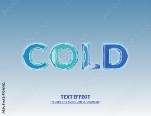 Editable vector text effect