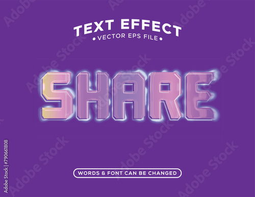Editable vector text effect