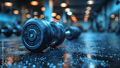 Sweat and Steel: The Essence of Determination. Concept Fitness Challenges, Strength Training, Workout Motivation, Mental Toughness, Muscle Building