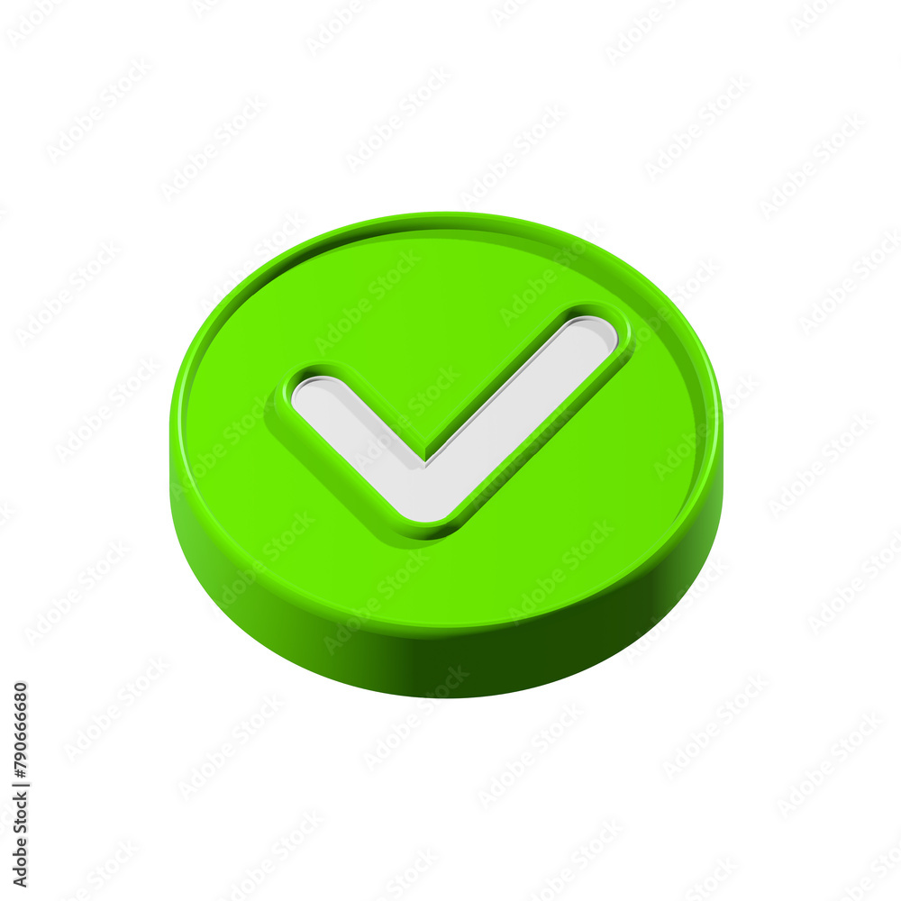 Accept icon 3d approved symbol Accept icon 3d approved symbol