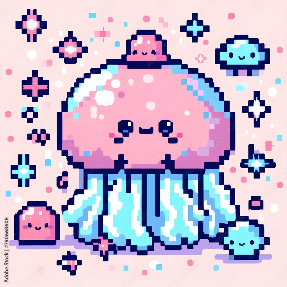Jellyfish pixel art