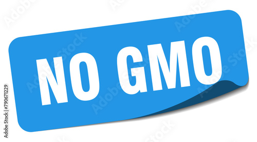 no gmo sticker. no gmo label