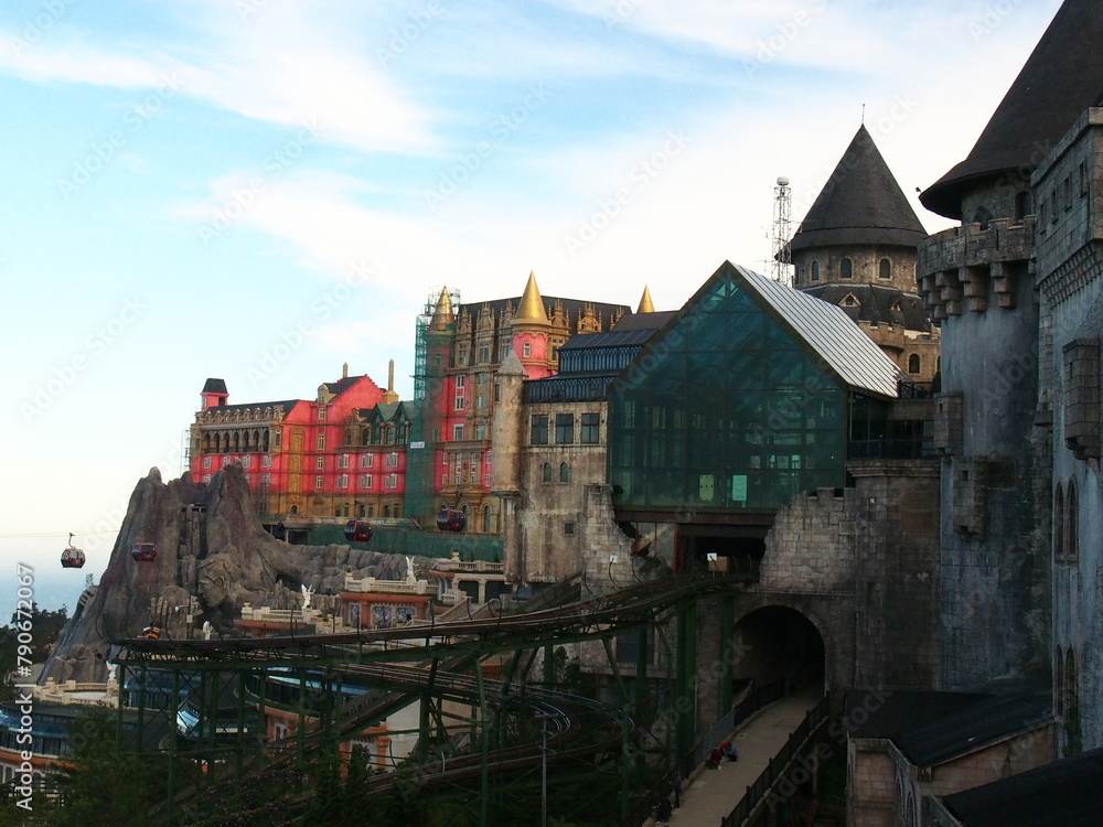 Obraz premium Banahills from the top of small roller coaster
