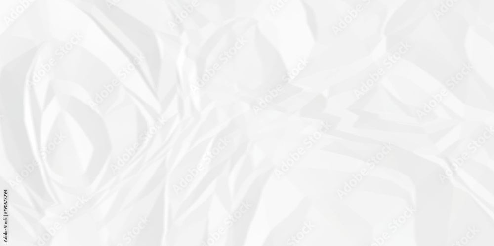 Fototapeta premium White crumpled paper texture. White wrinkled paper texture. White paper texture. White crumpled and top view textures can be used for background of text or any contents.