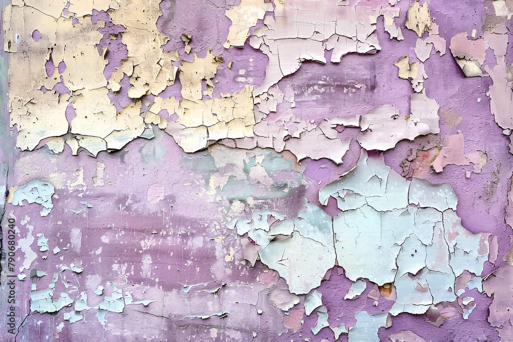 A grunge, weathered old purple wall, texture background A grunge, weathered old purple wall, texture background