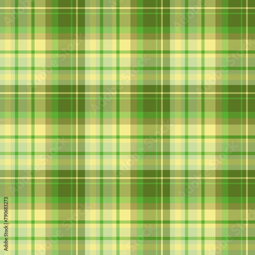 Seamless pattern in fantastic green and yellow colors for plaid, fabric, textile, clothes, tablecloth and other things. Vector image.