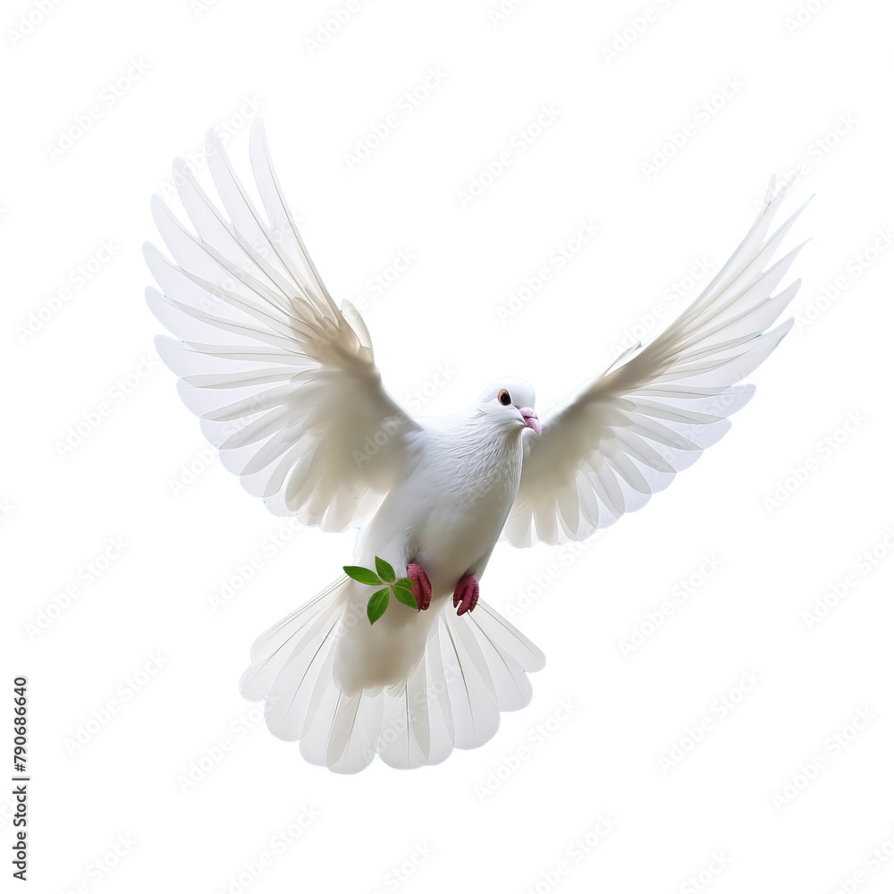 Beautiful And Attractive Fly dove style raw Isolated On White Background Beautiful And Attractive Fly dove style raw Isolated On White Background