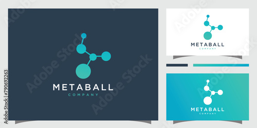Metaball vector logo design  photo