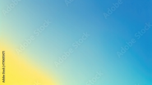 Cyan and Blue yellow gradient grainy background