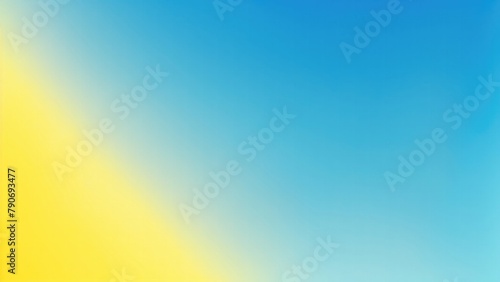 Cyan and Blue yellow gradient grainy background