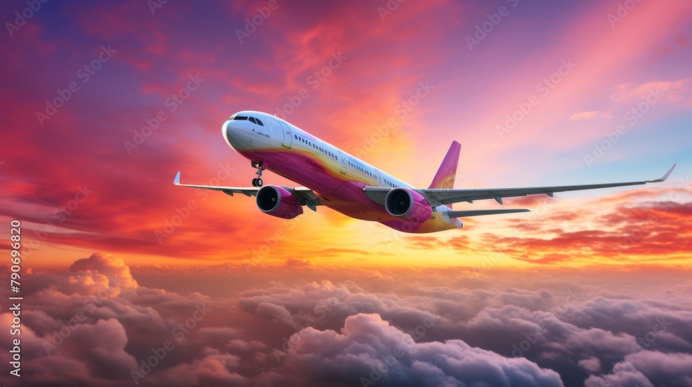 A plane soars through the clouds, embarking on a journey of endless adventure and boundless exploration across the sky. A plane soars through the clouds, embarking on a journey of endless adventure and boundless exploration across the sky.