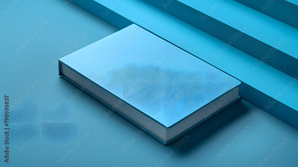 Neat White Notebook on Sleek Desk - Perfect Business Banner or Canvas Neat White Notebook on Sleek Desk - Perfect Business Banner or Canvas