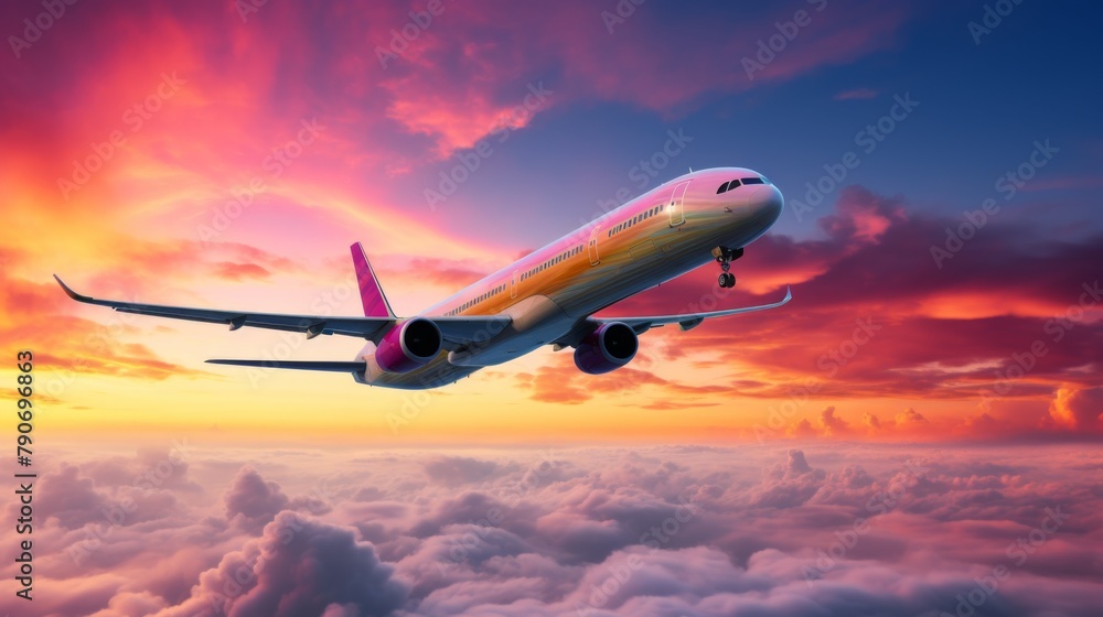 A plane soars through the clouds, embarking on a journey of endless adventure and boundless exploration across the sky. A plane soars through the clouds, embarking on a journey of endless adventure and boundless exploration across the sky.