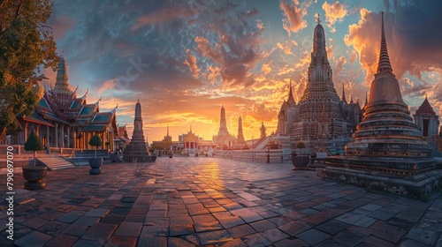 Ancient temples in Thailand, such as Wat Phra Kaew and Wat Arun, stand as iconic symbols of the country's rich cultural heritage and spiritual legacy, attracting visitors from around the world.