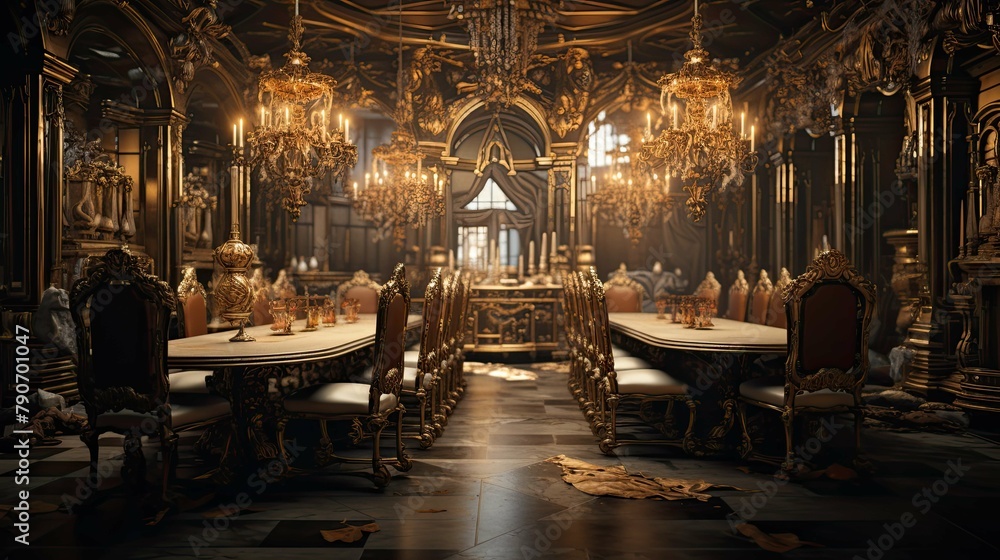 Interior of church. AI generated art illustration. Interior of church. AI generated art illustration.