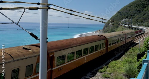 Taiwan, coast coast, train, cave, Taitung