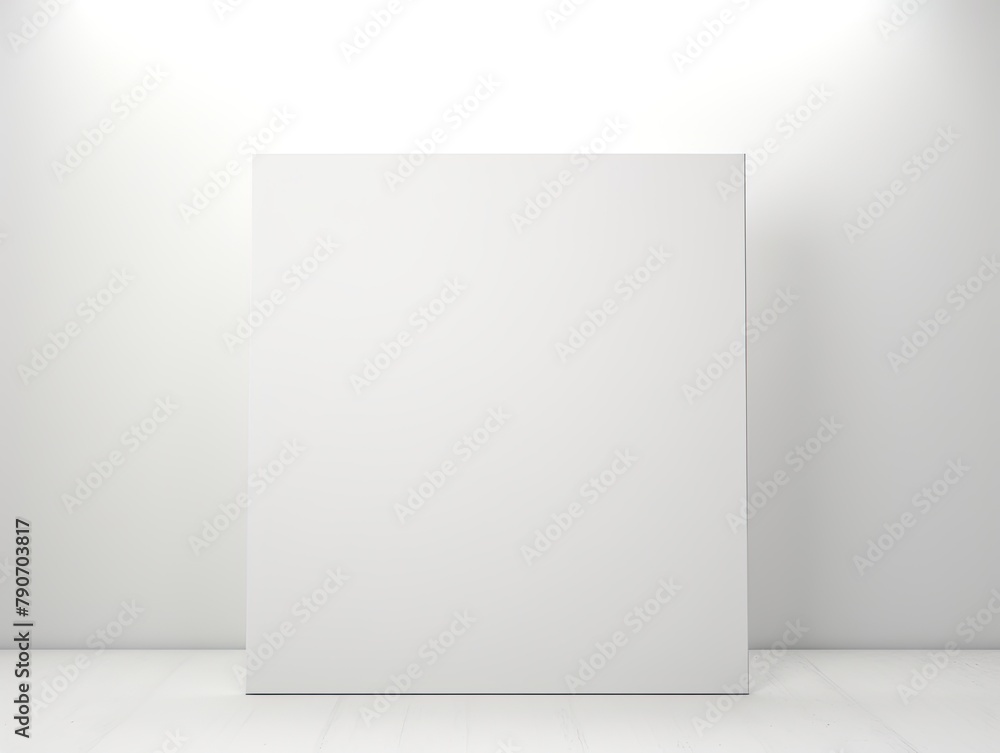 Fototapeta premium Empty white expanse invites, a blank canvas for imagination to dance upon, waiting to be filled with your content. 