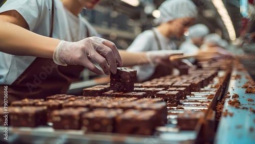 Efficient Teamwork in Energy Bar Production. Concept Productivity, Collaboration, Energy Bar Ingredients, Workflow Optimization, Quality Control