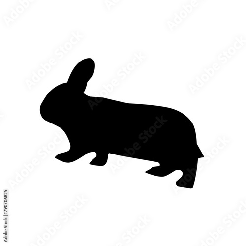Bunny silhouette, rabbit silhouette bundle