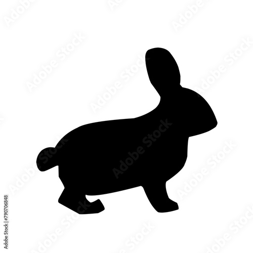 Bunny silhouette, rabbit silhouette bundle