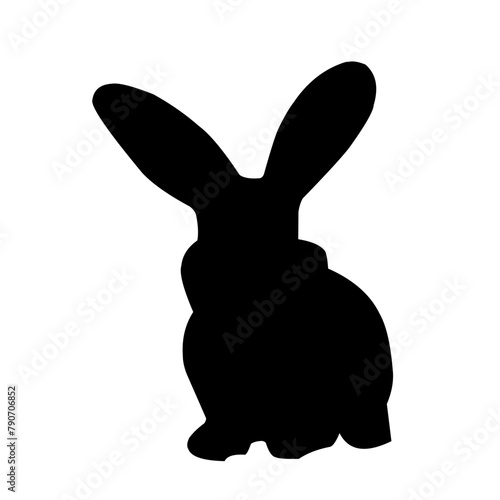 Bunny silhouette, rabbit silhouette bundle