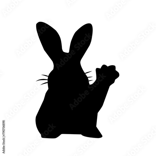 Bunny silhouette, rabbit silhouette bundle