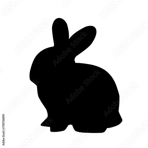 Bunny silhouette, rabbit silhouette bundle