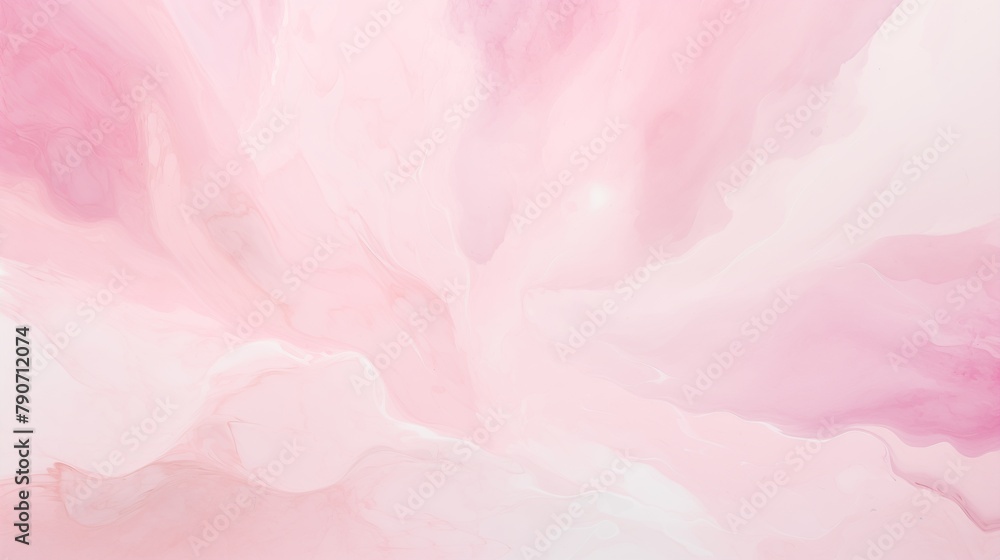 Elegant Pink Marble Abstract Background with Soft Textured Waves and Fluid Design
