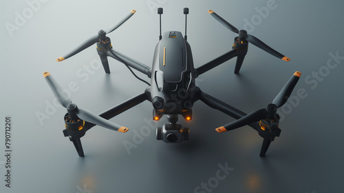 Robust Drone with LED Lights and High-Quality Camera photo