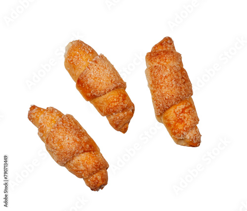 Fresh croissant isolated on a white background